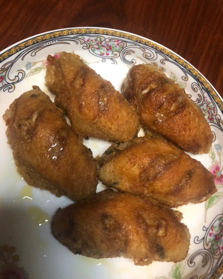 煎鸡翅中