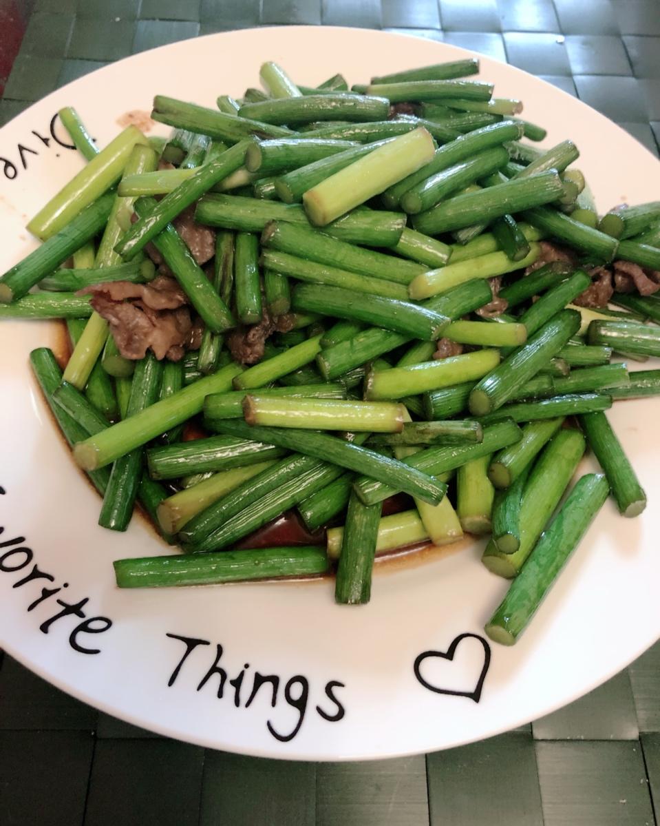 蒜苗炒肉