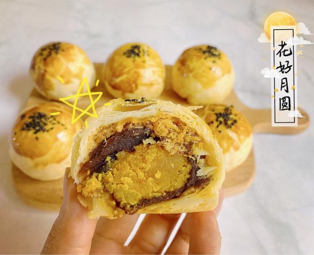 蛋黄酥(肉松)的做法