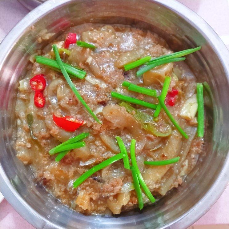 咸鱼茄子煲（少油）