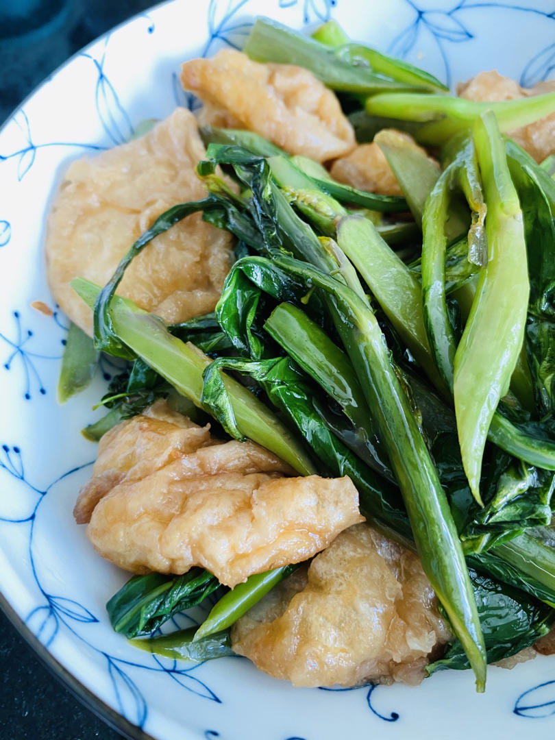 腊肉炒芥兰