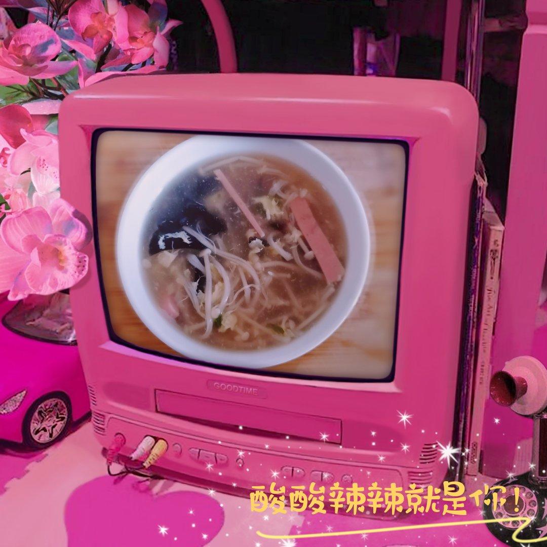 金针菇火腿丝酸辣汤