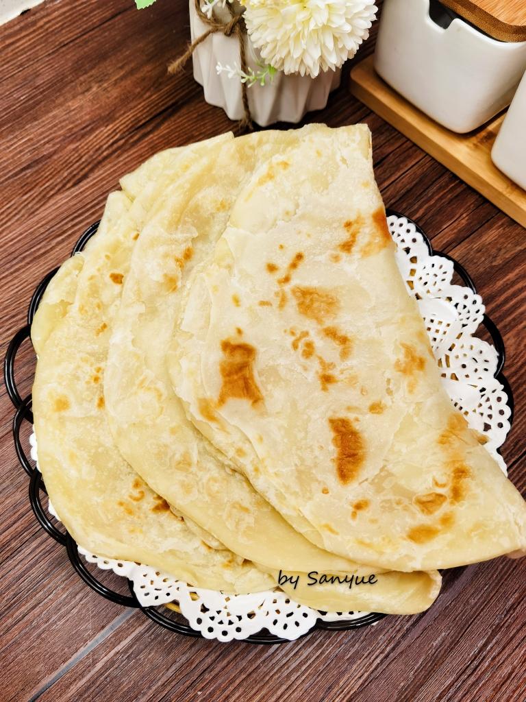 家常油盐饼 柔软筋道 全烫面法凉了也不硬 面香味十足的做法