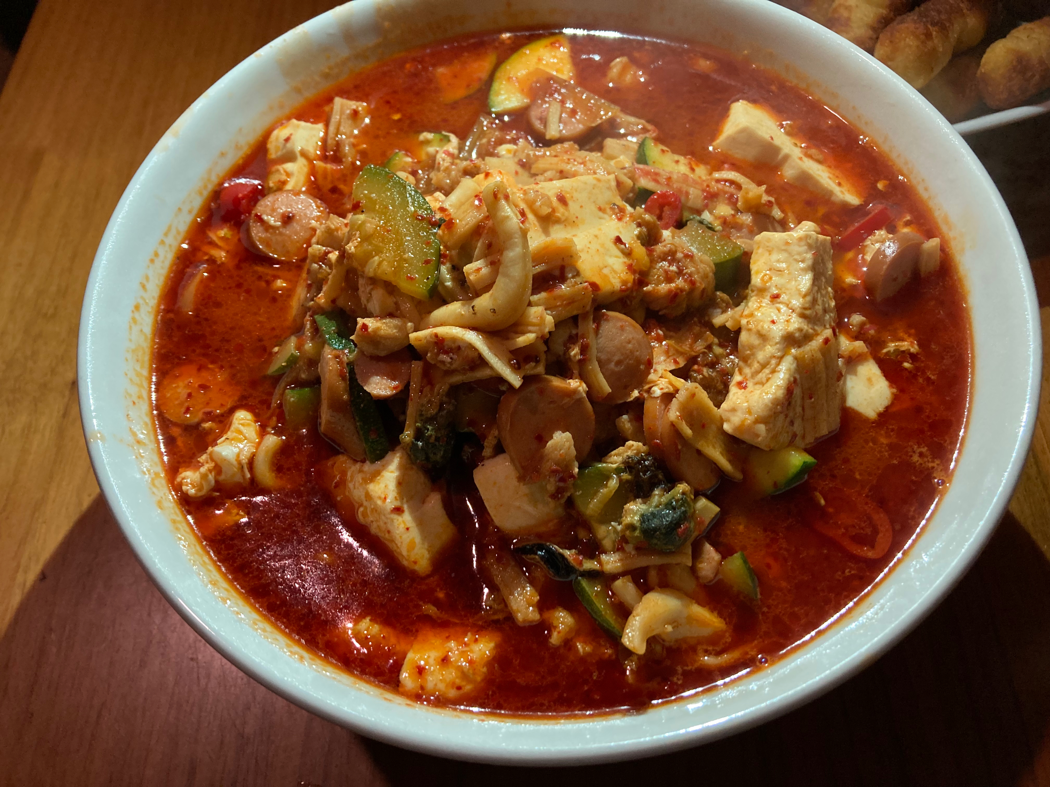 韩式海鲜豆腐汤순두부찌개