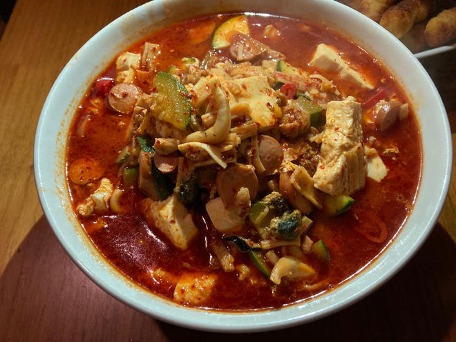 韩式海鲜豆腐汤순두부찌개的做法