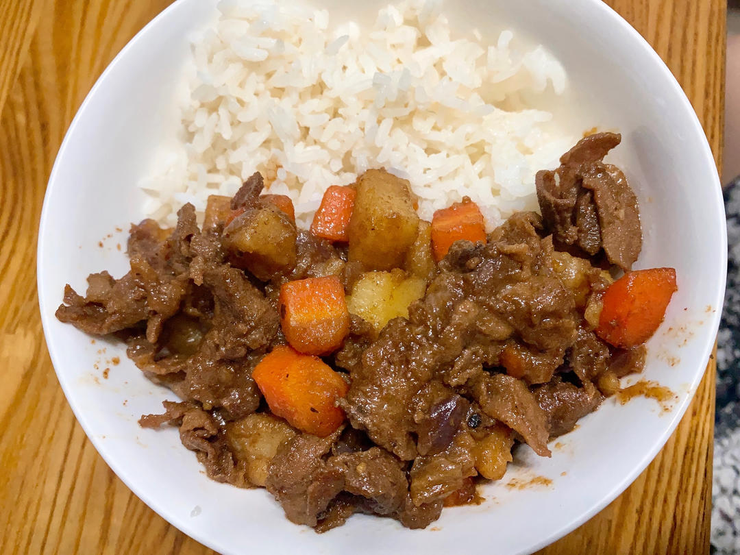 好吃的黑椒肥牛饭