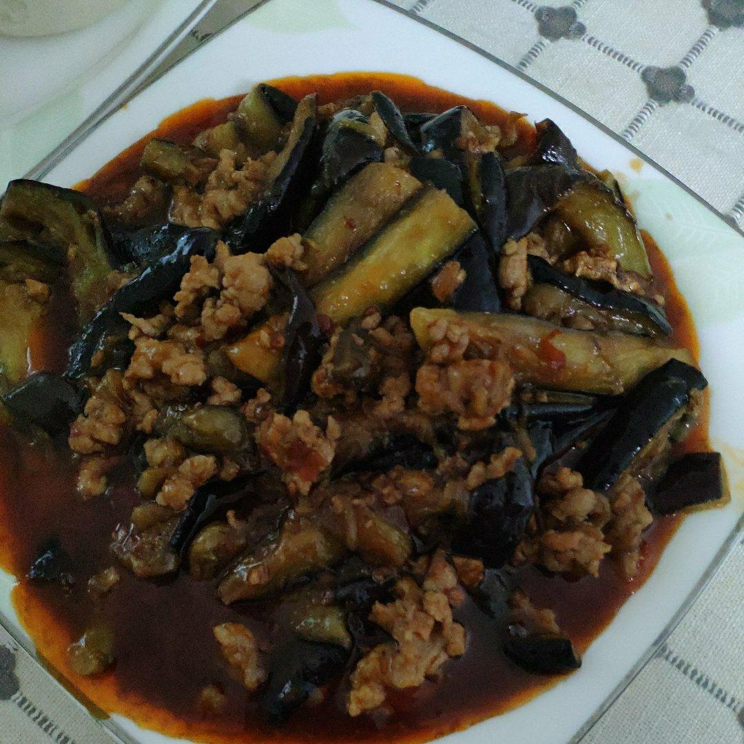 红烧肉沫茄子