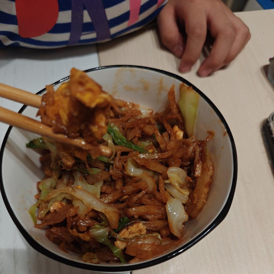 连吃了三天的炒饼