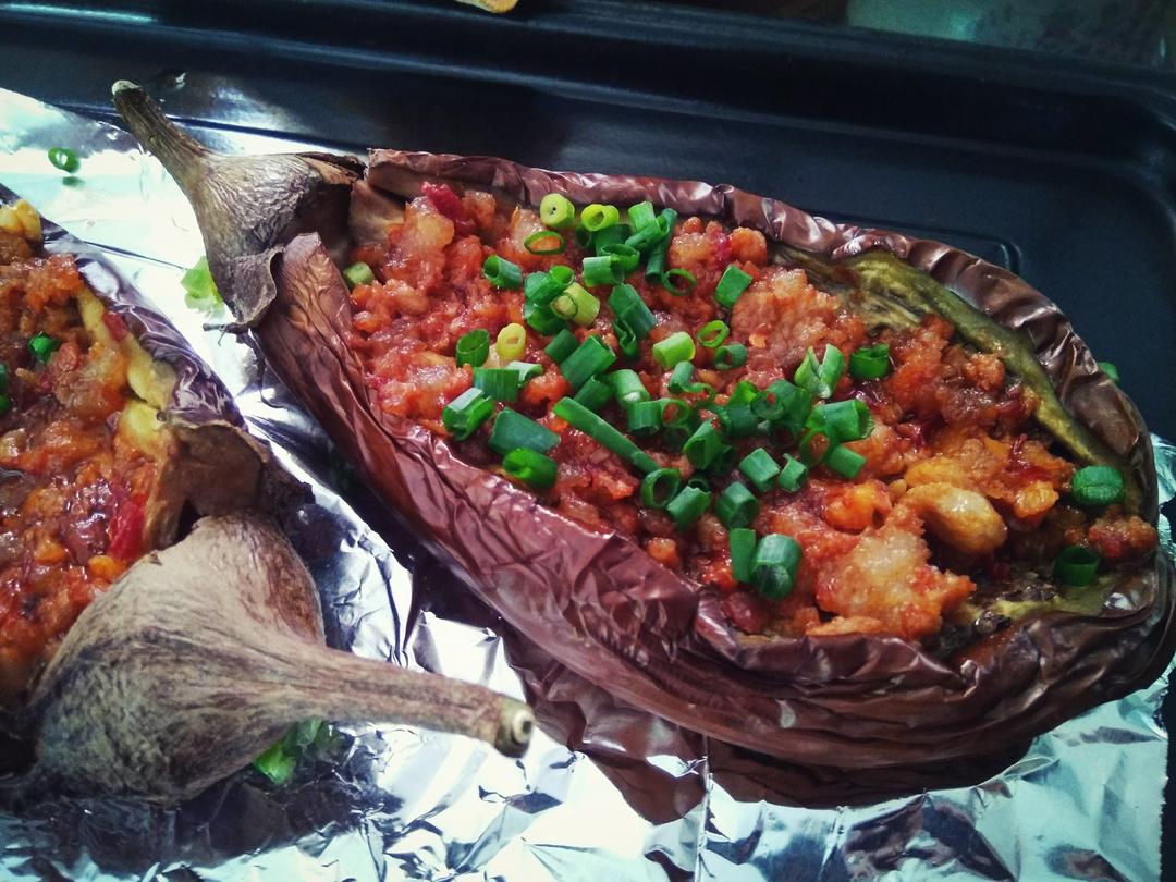 【耳光炒饭 & 烤茄子】