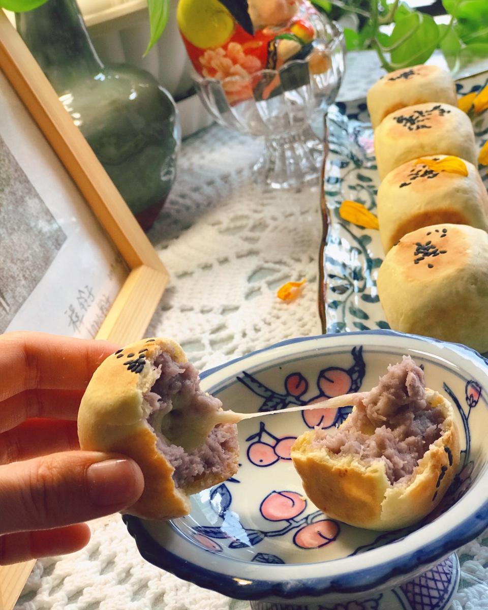 自制网红🔥紫薯芝士仙豆糕