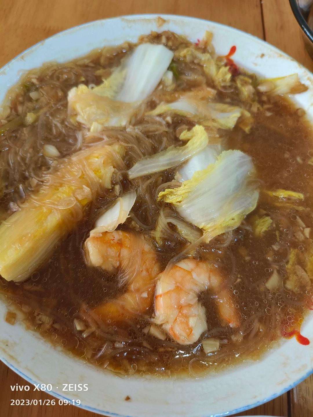 蒜蓉粉丝娃娃菜大虾的做法