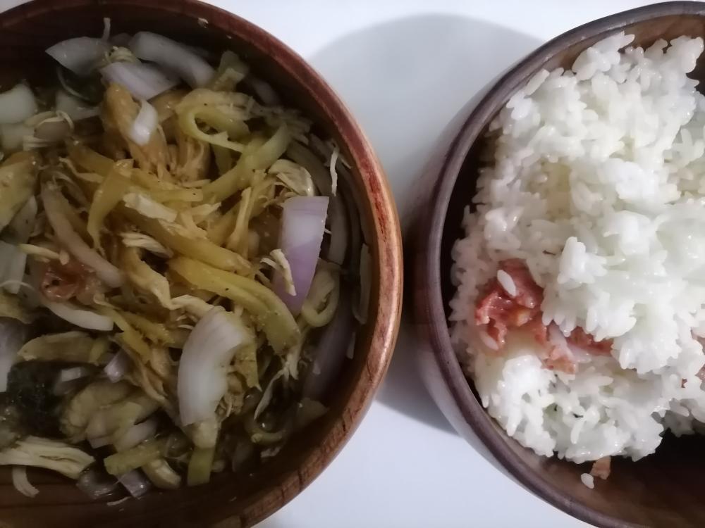 晚饭。手撕鸡的做法