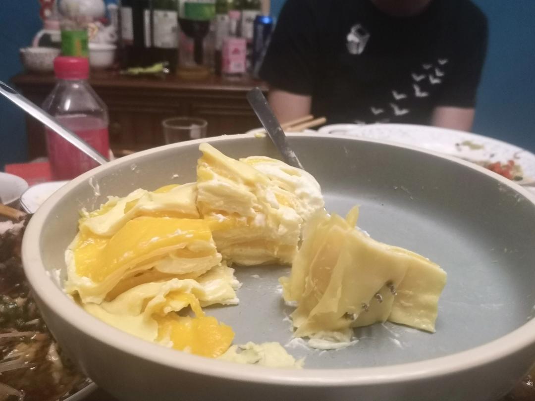 芒果千层蛋糕，100%成功告别煎皮无能