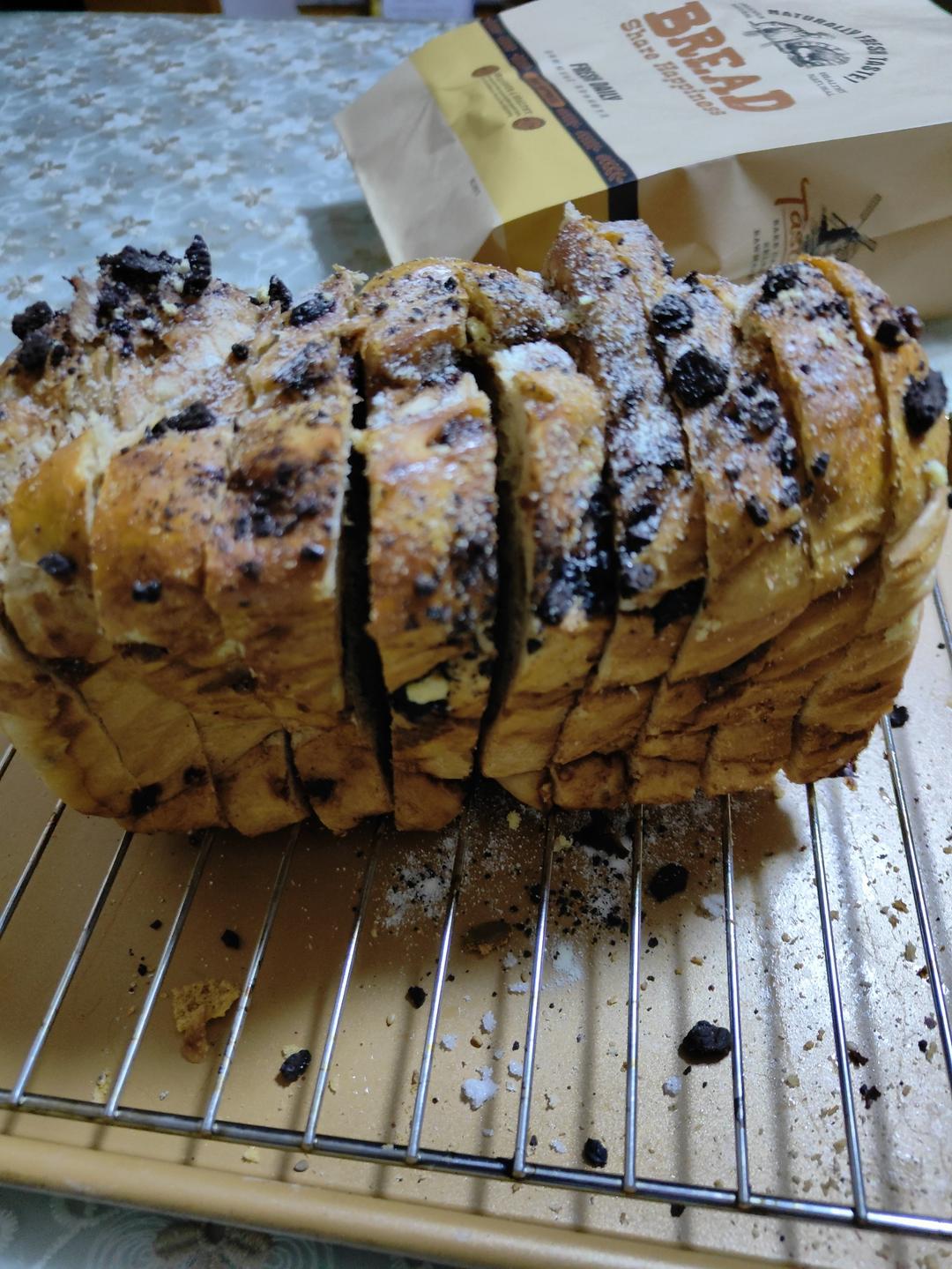 雪山巧克力吐司（巧克力奥利奥吐司面包）