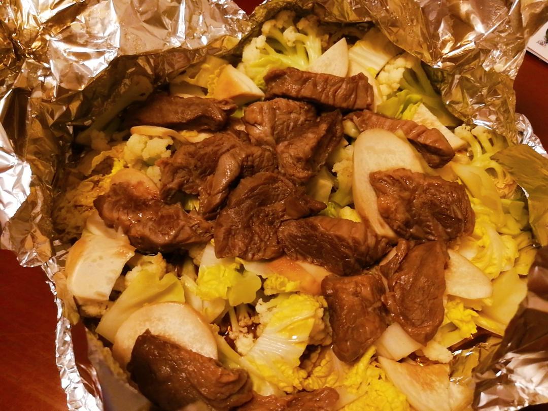 10分钟锡纸牛肉