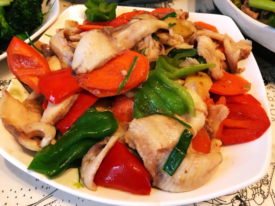 滑炒黑鱼片