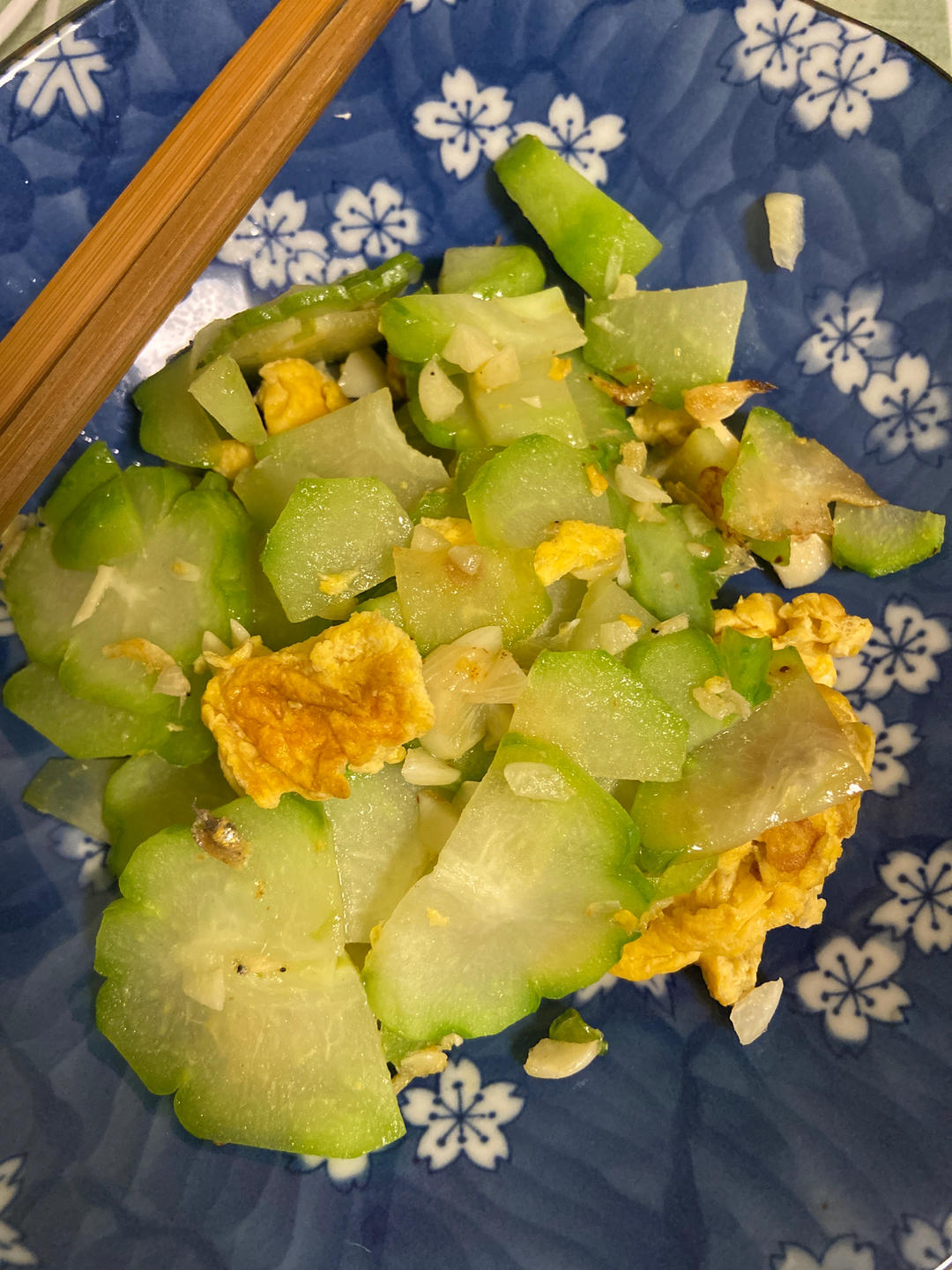 家常素菜佛手瓜炒鸡蛋🥚