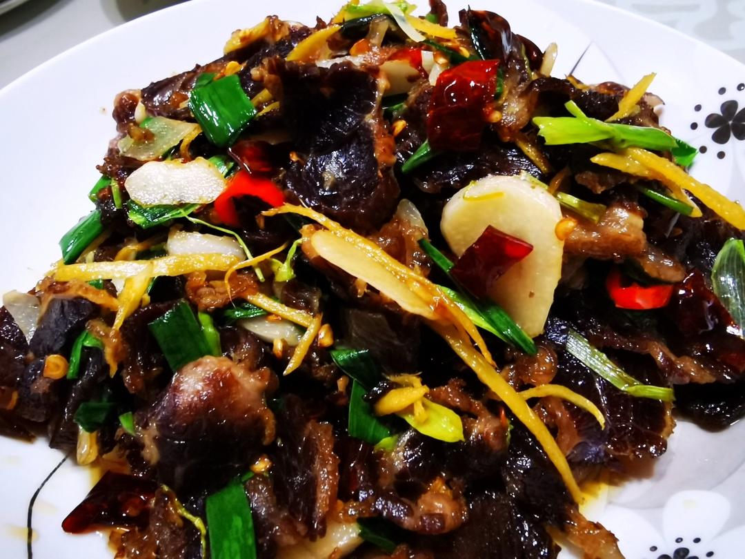 小炒干牛肉