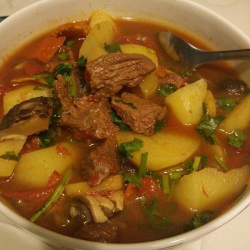 嘉君jiajun做的土豆炖牛肉高压锅版