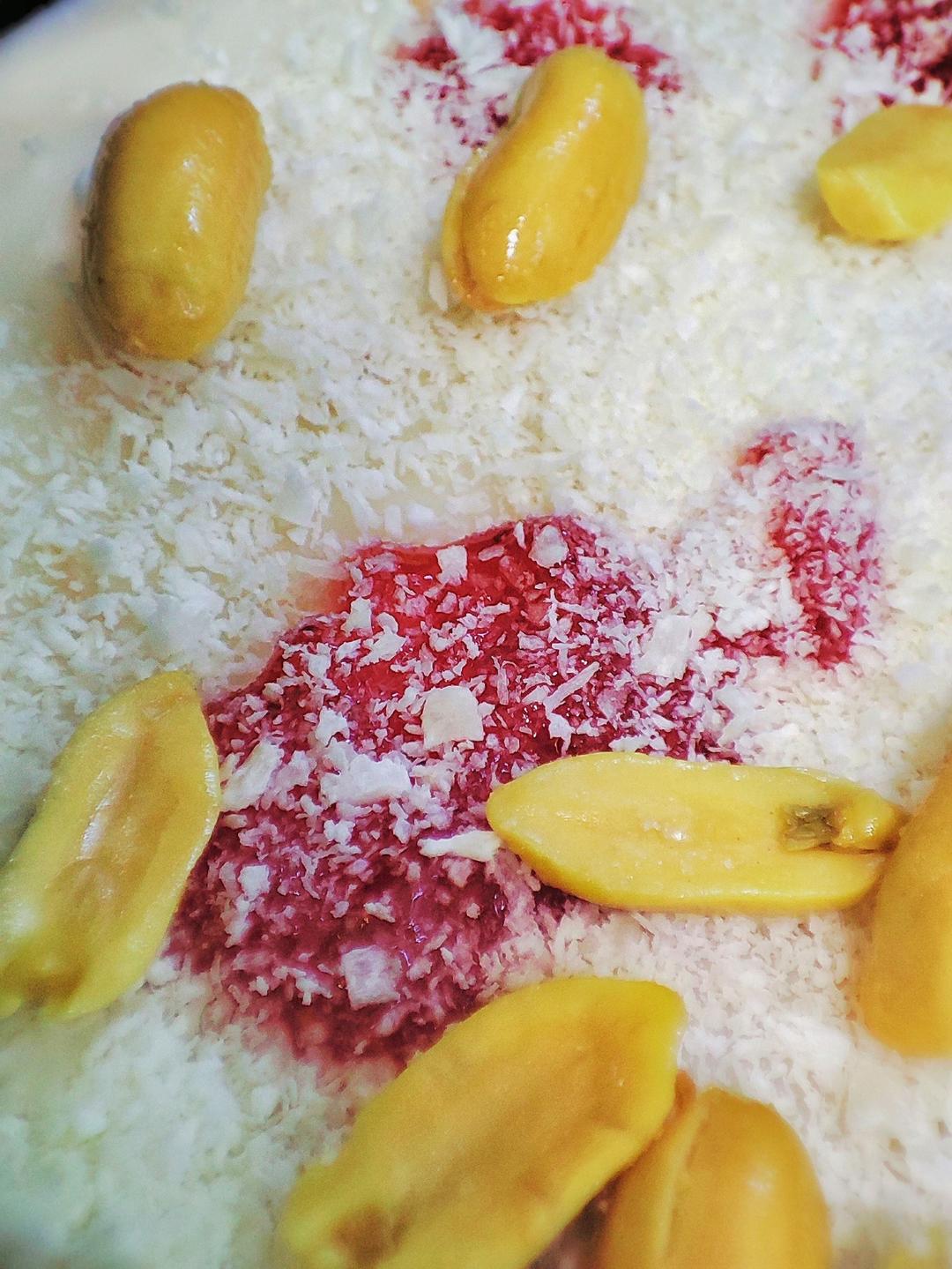 小奶锅版 椰蓉馅鲜奶小方（2人份）无糖无淡奶油版，减肥减脂！喜欢吃甜的，后期自己加果酱/甜酒酿。