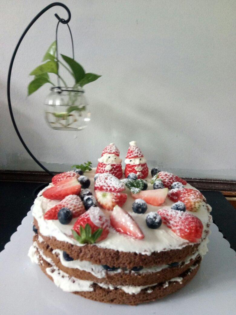 圣诞呆萌裸蛋糕