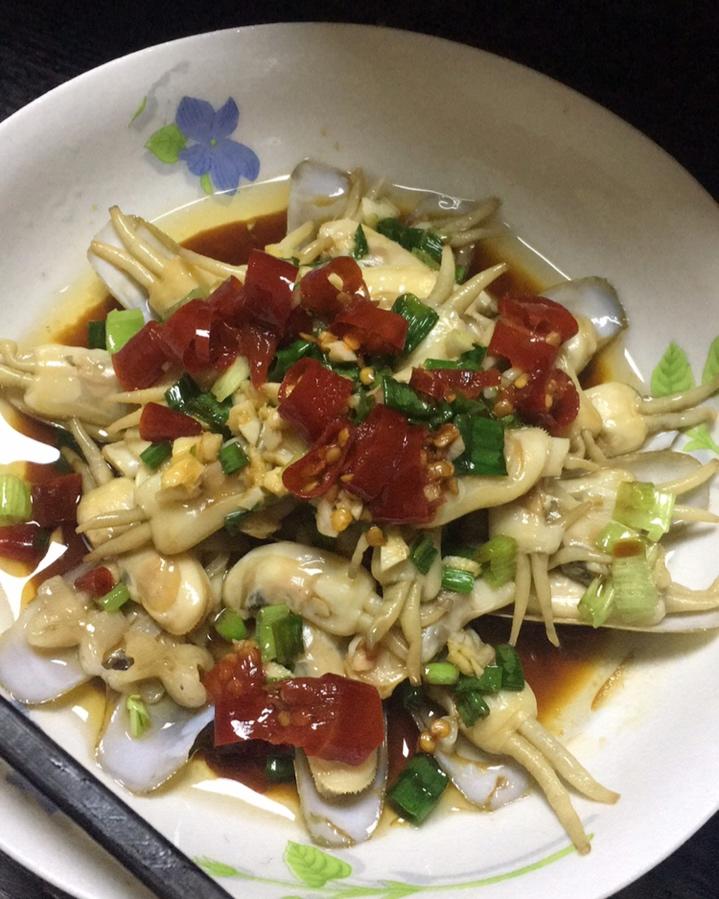 葱油蛏子