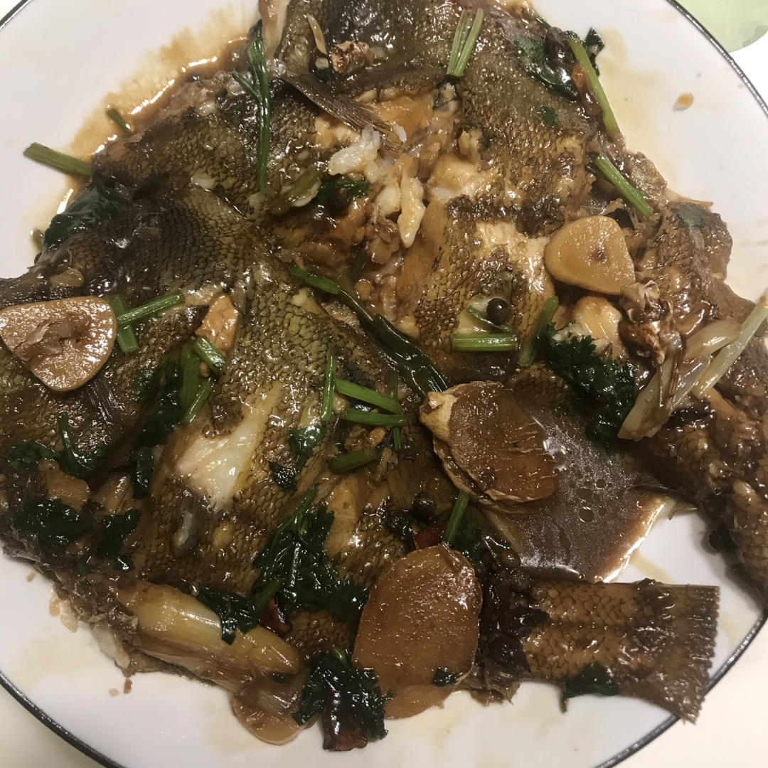 炖比目鱼(偏口鱼)