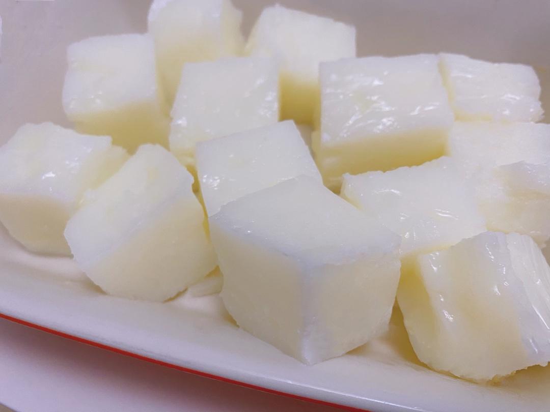 快手Q弹牛奶小方🥛｜零失败小点心 消耗牛奶
