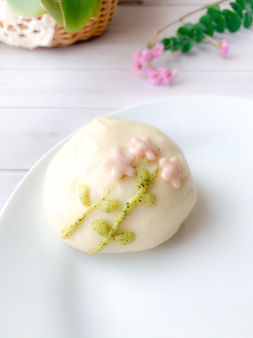 花朵馒头豆沙包春天气息