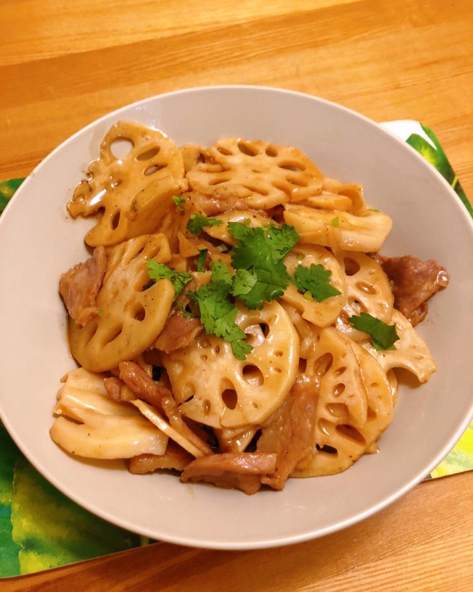 vanessa_zhao做的莲藕片炒肉