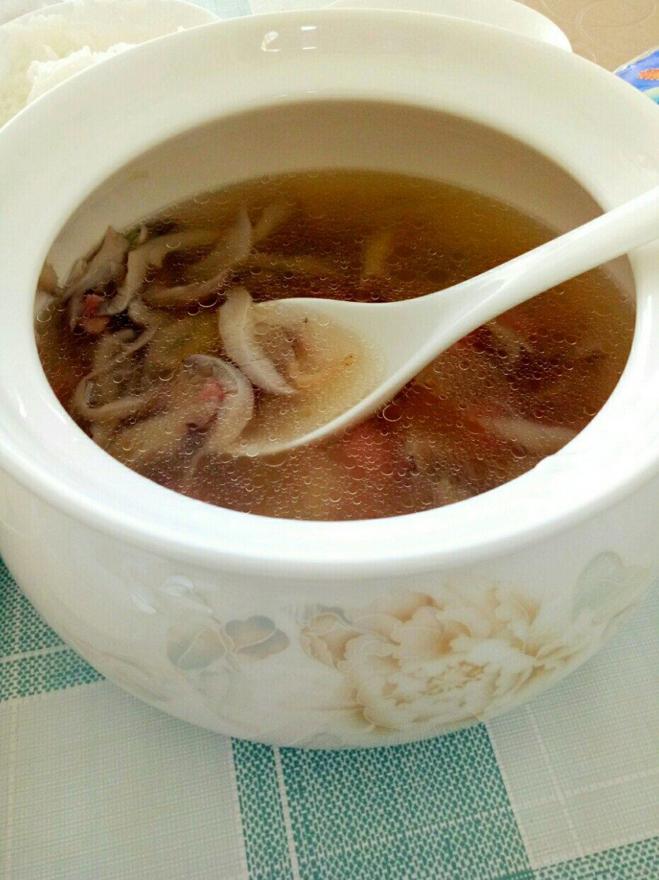 火腿豆腐平菇汤