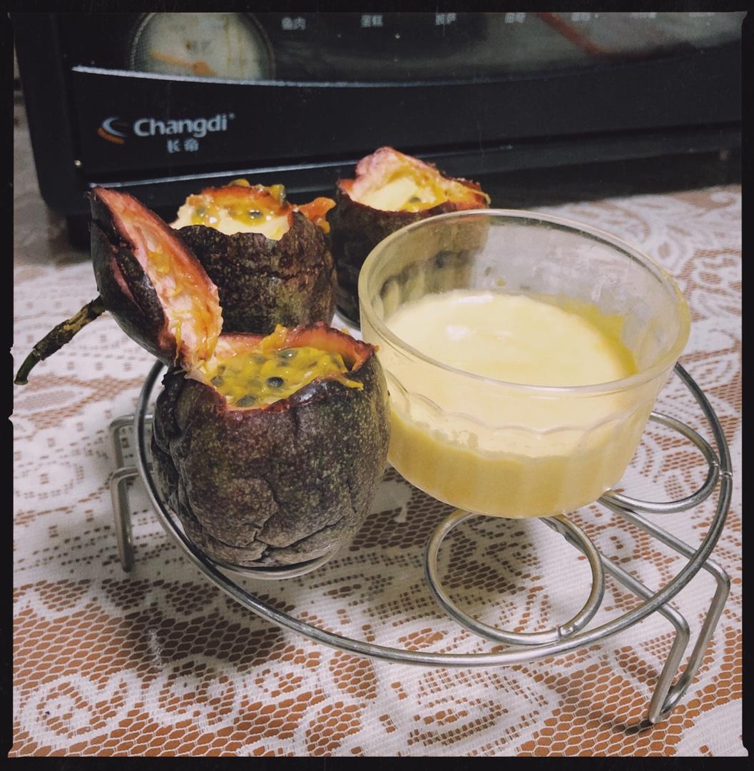 香甜百香果奶冻