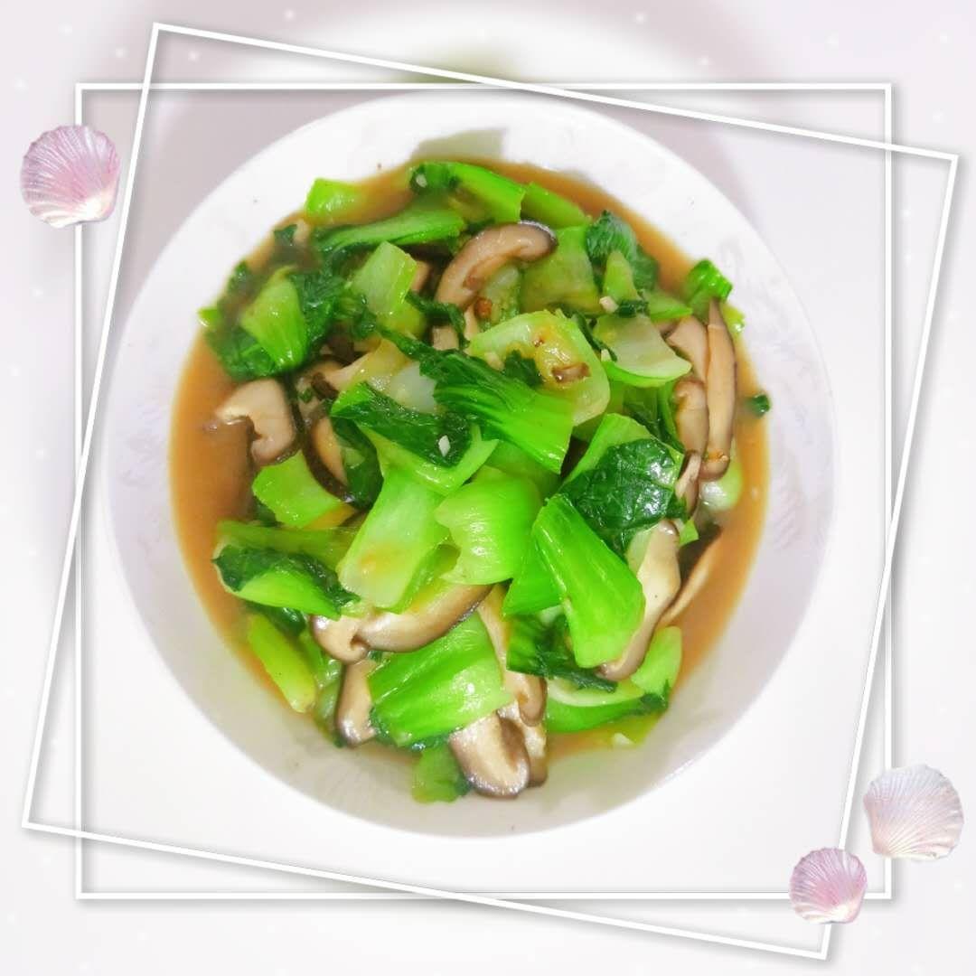 蚝油香菇油菜的做法