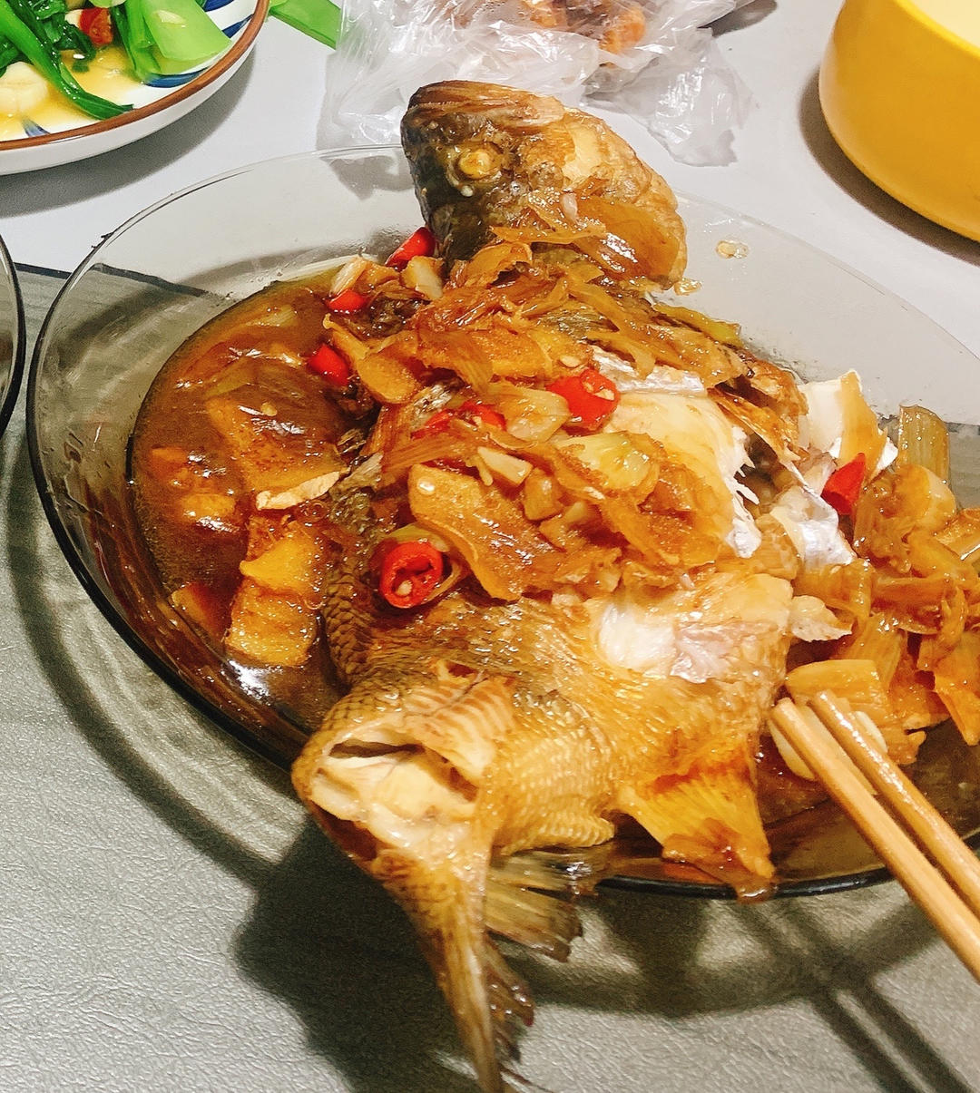 家常红烧鱼