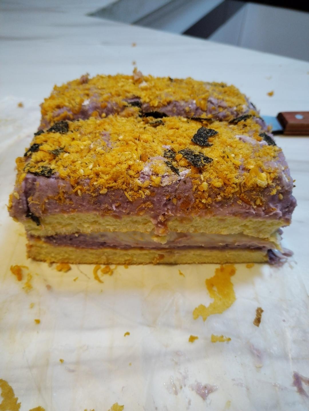 麻薯芋泥盒子蛋糕