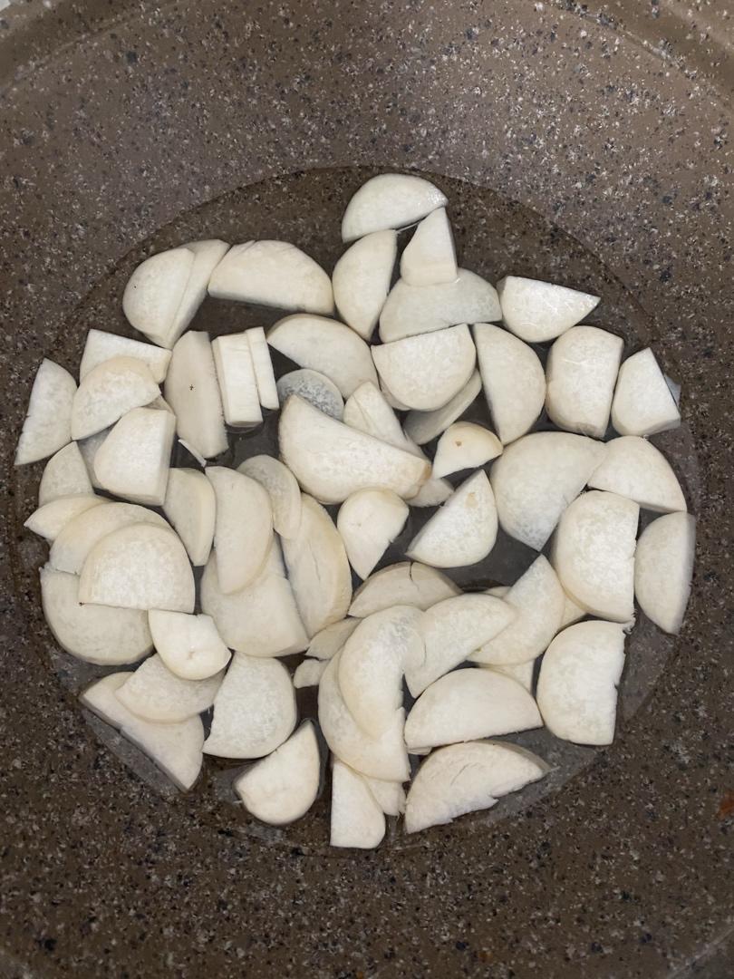 虾肉鲍菇夹