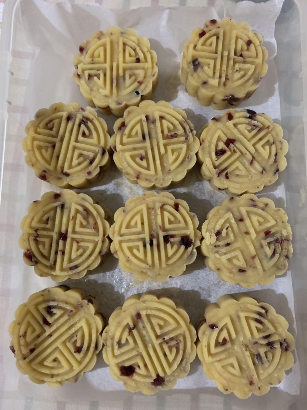 蔓越莓绿豆糕