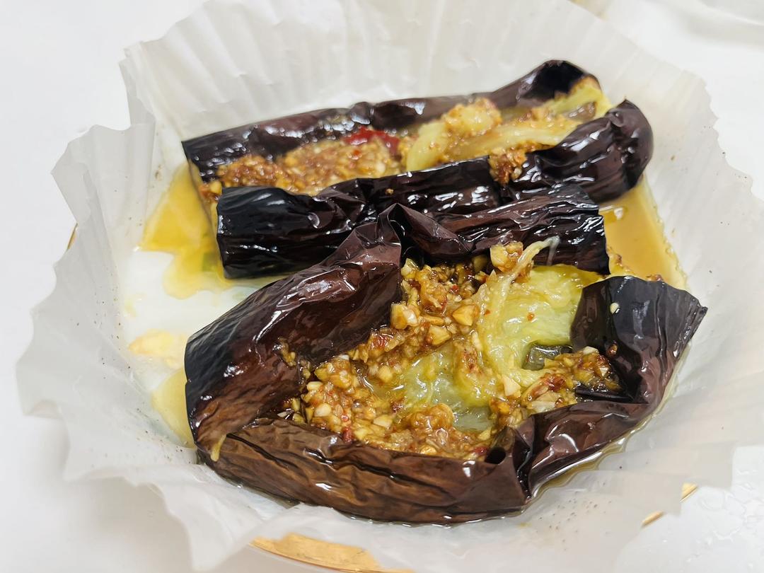 空气炸锅蒜蓉烤茄子