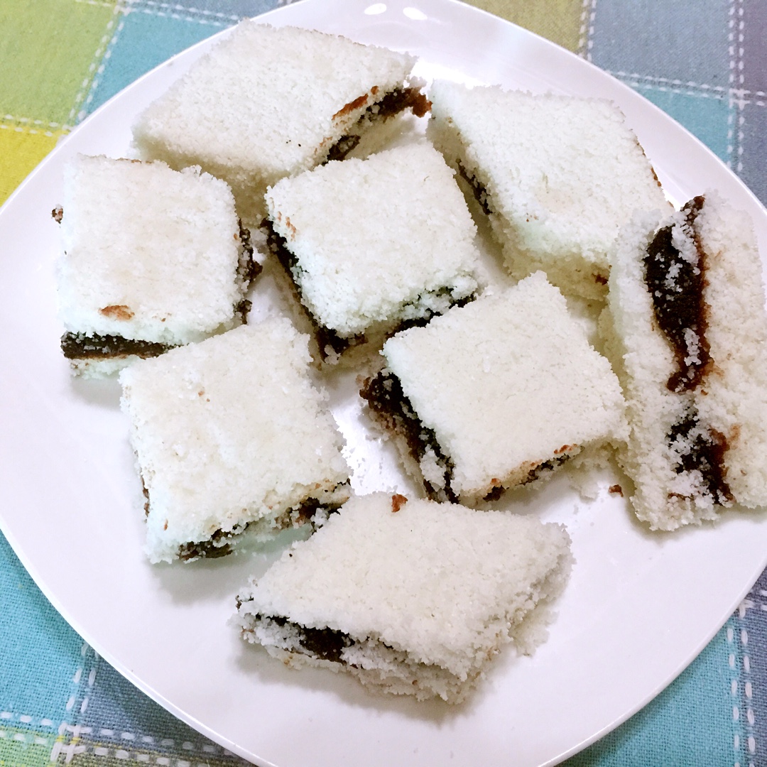 豆沙松糕