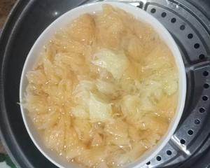 治感冒咳嗽的膳食——冰糖蒸柚子肉的做法 步骤7