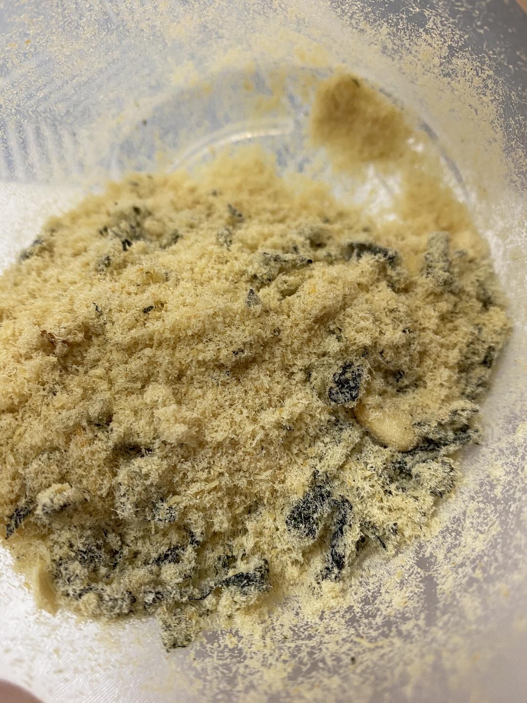 辅食之海苔松子鸡肉松