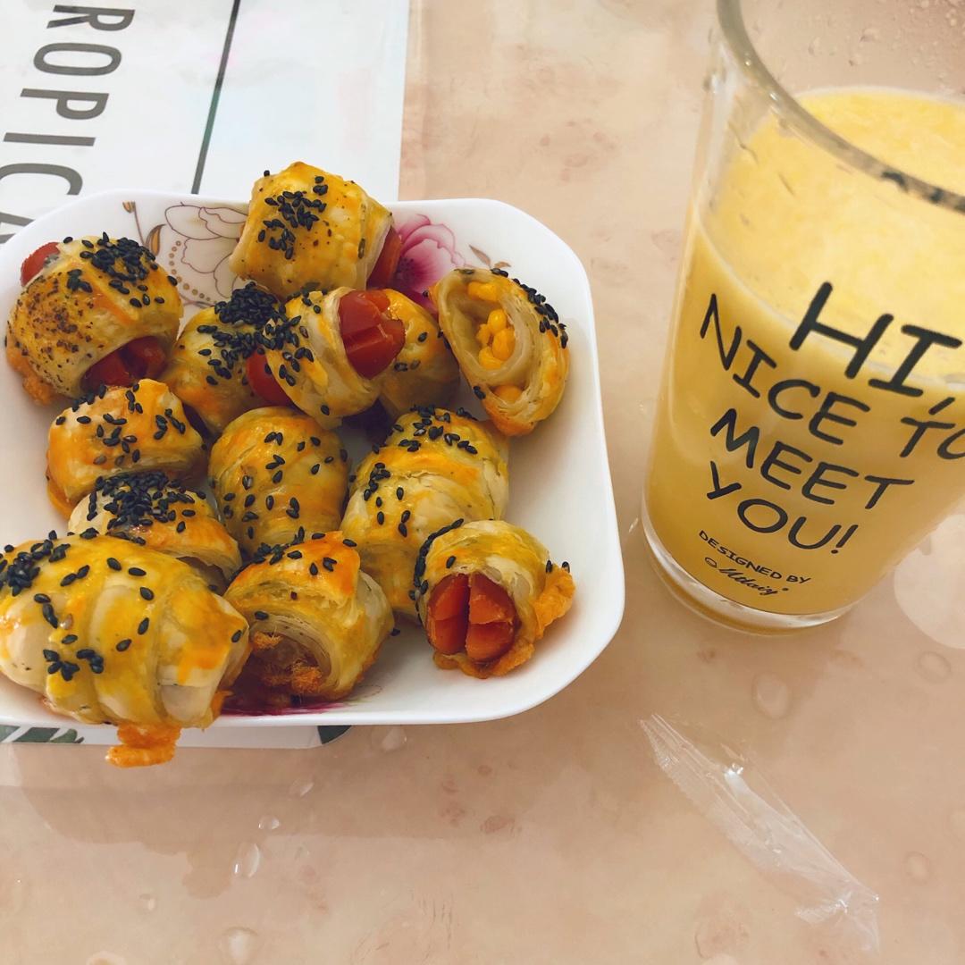 香肠可颂🥐（手抓饼版）