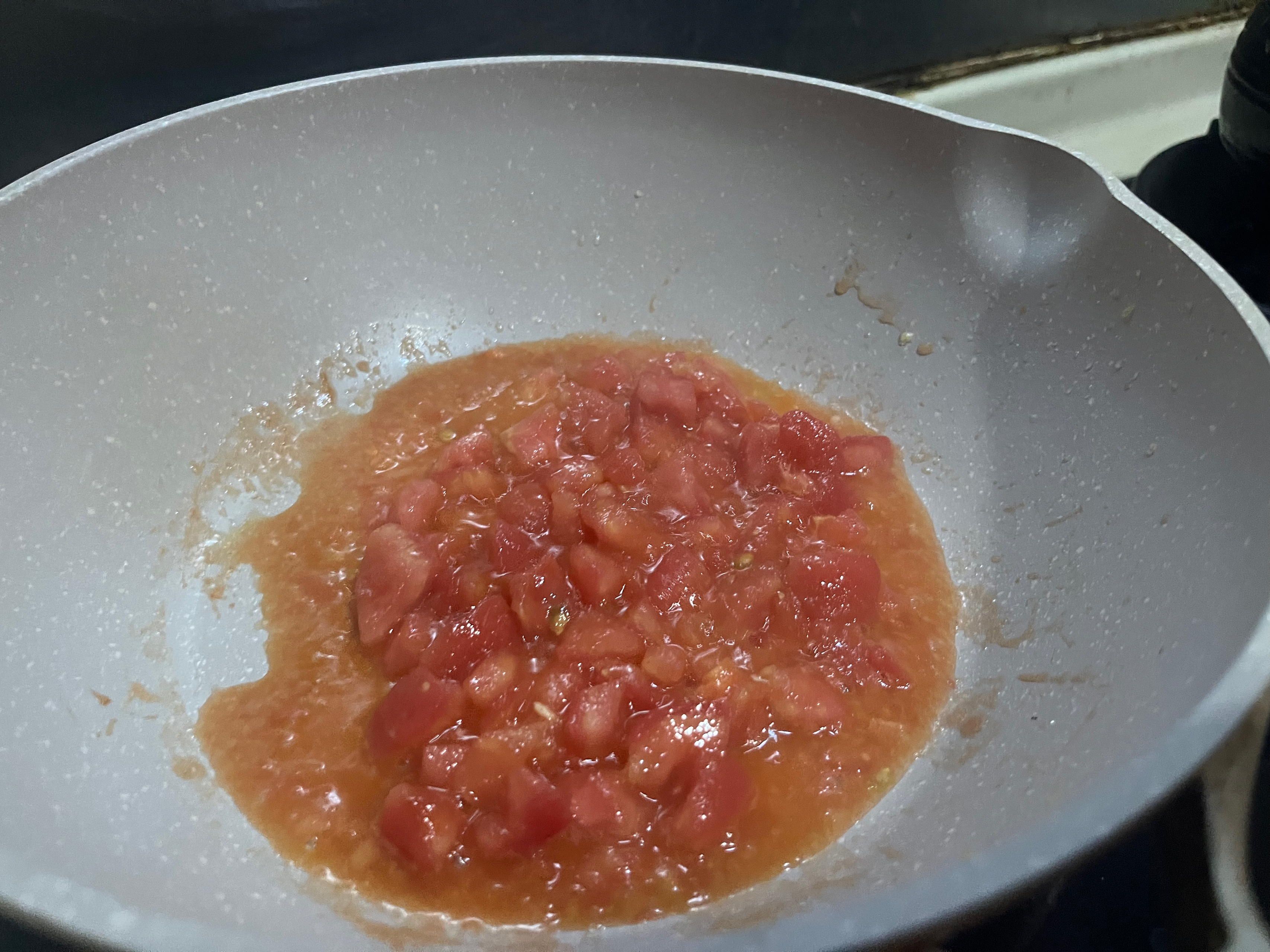 减脂一定要吃的无米番茄虾仁烩饭🍅🦐🥚🍚的做法 步骤10