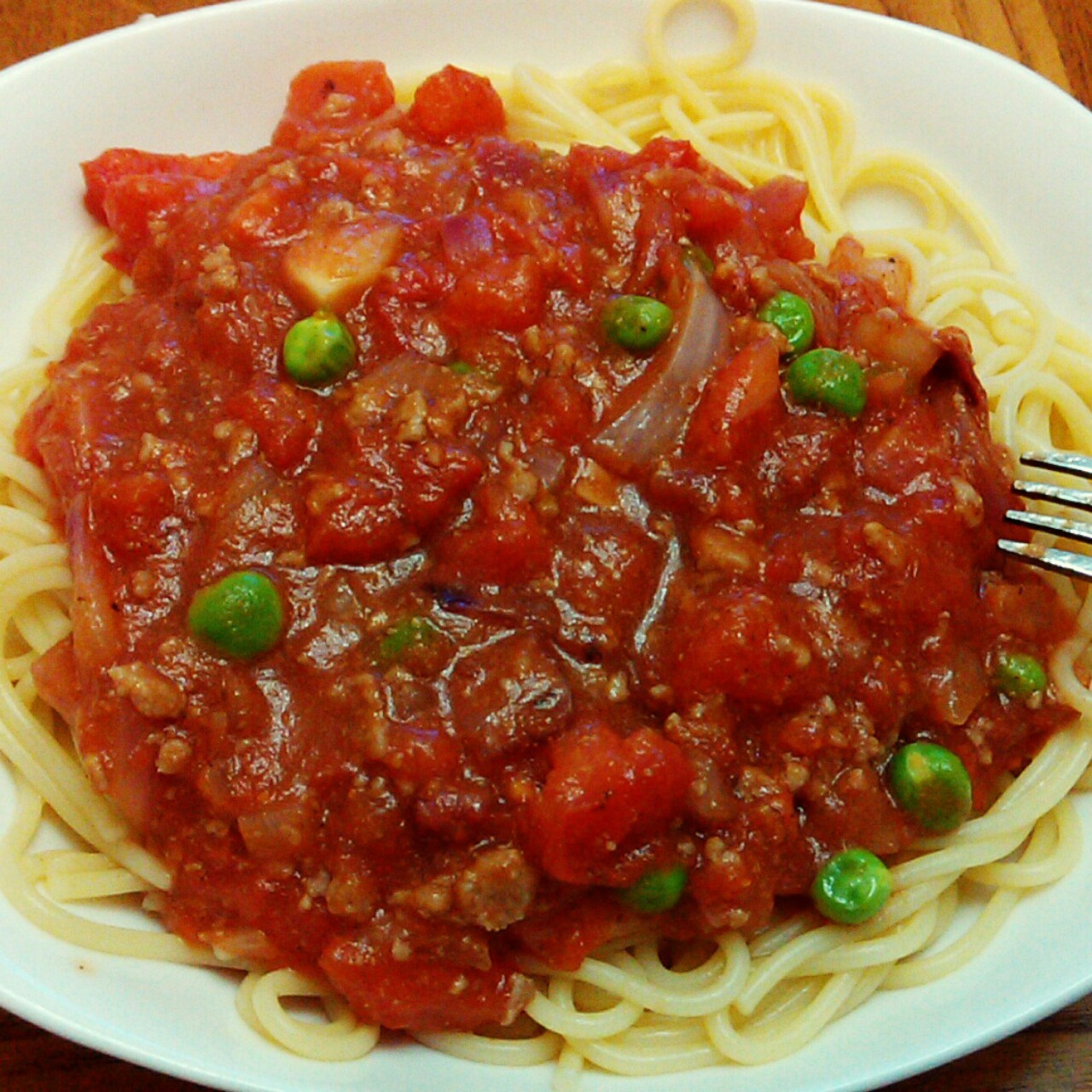 Ψjanet做的番茄肉酱意大利面
