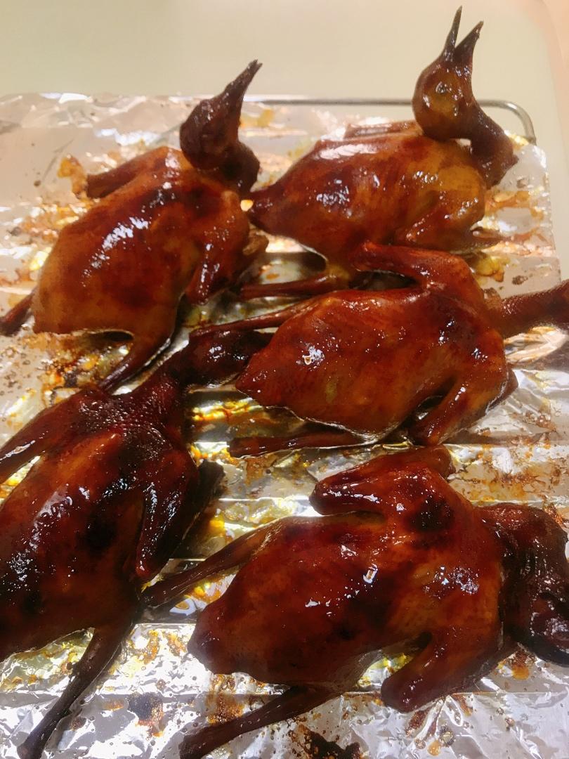 脆皮乳鸽（烤箱版）