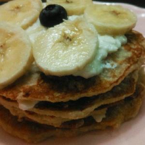 oat bran banana pancake的做法 步骤3