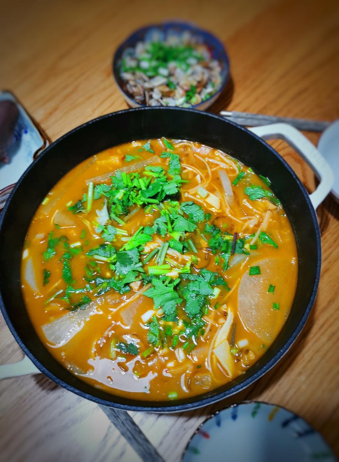 PK砂锅店的羊肚砂锅