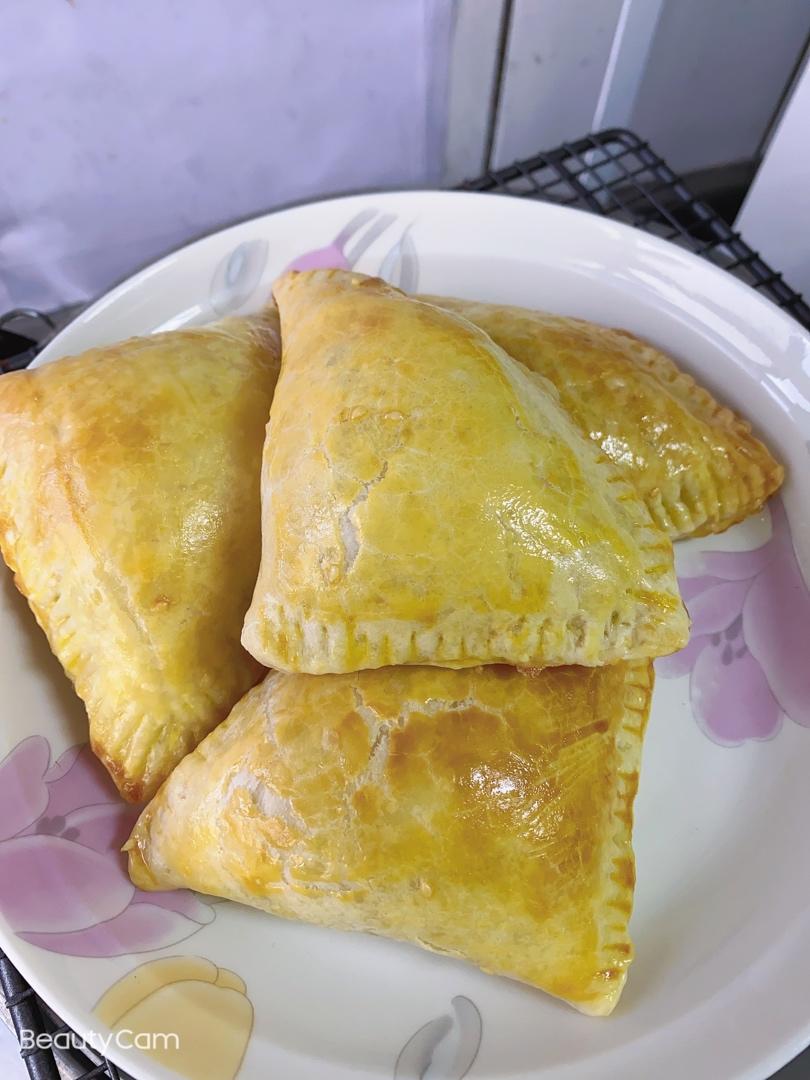 手抓饼鸡肉蘑菇派