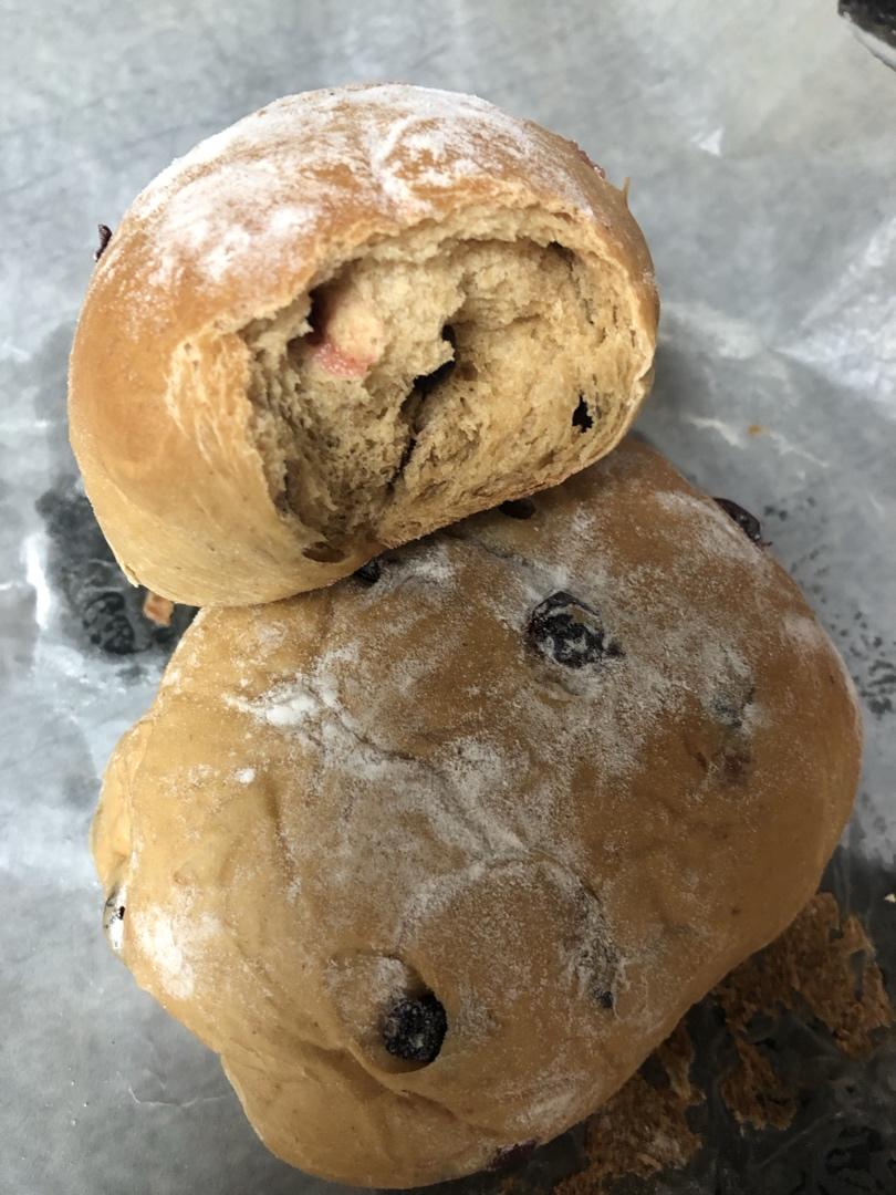 蔓越莓全麦黑糖面包