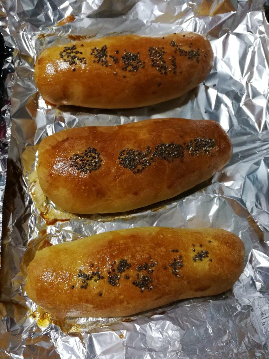 肉松沙拉酱面包（一次发酵法）